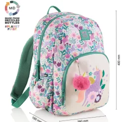 Plecak dwukomorowy Roma Magic Unicorn, 24L