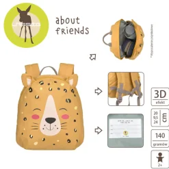 Plecaki I Torebki Dziecięce|Plecaki I Torebki Dziecięce | Lassig Plecak mini About Friends Lampart