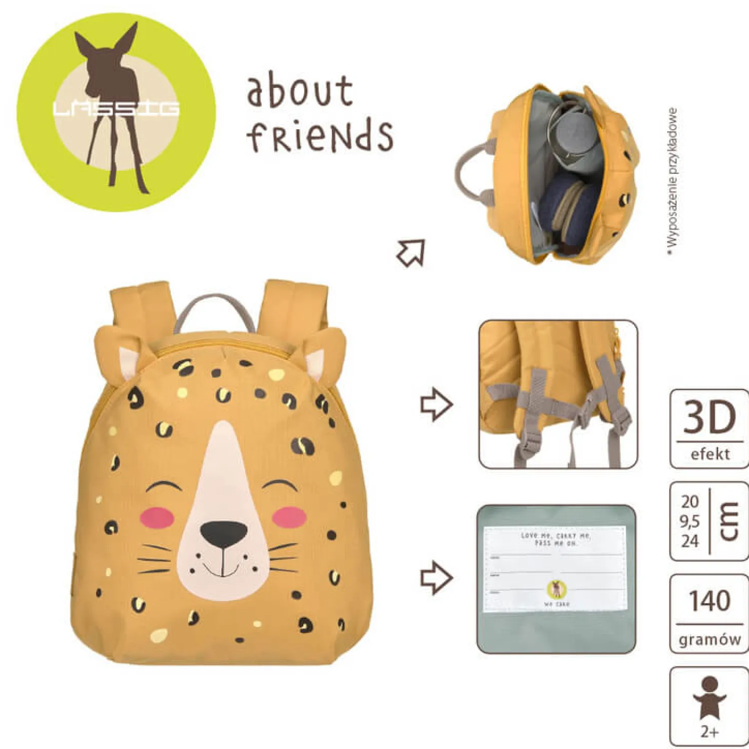 Plecaki I Torebki Dziecięce|Plecaki I Torebki Dziecięce | Lassig Plecak mini About Friends Lampart