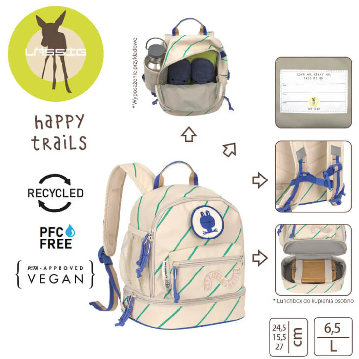 Plecak mini Happy Trails Frog