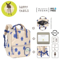 Plecaki I Torebki Dziecięce|Plecaki I Torebki Dziecięce | Lassig Plecak mini kwadratowy Happy Trails Frog