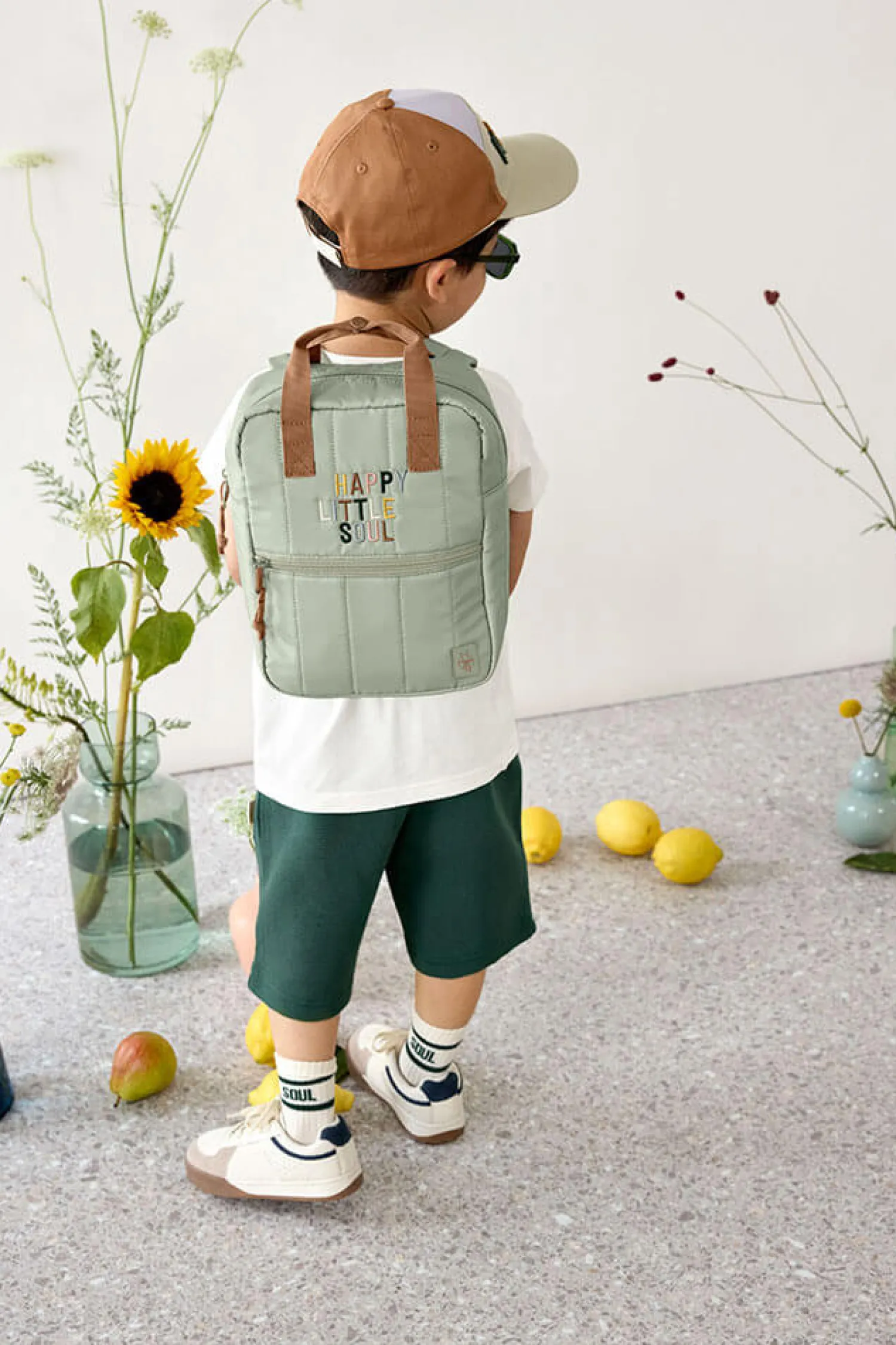 Plecaki I Torebki Dziecięce|Plecaki I Torebki Dziecięce | Lassig Plecak mini kwadratowy Little Gang Light khaki