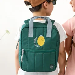 Plecak mini kwadratowy Little Gang Lemon dark green