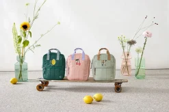Plecak mini kwadratowy Little Gang Lemon dark green