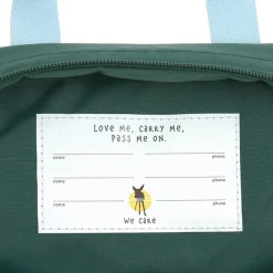 Plecak mini kwadratowy Little Gang Lemon dark green