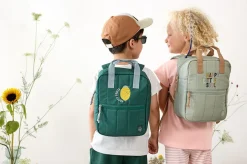 Plecak mini kwadratowy Little Gang Lemon dark green
