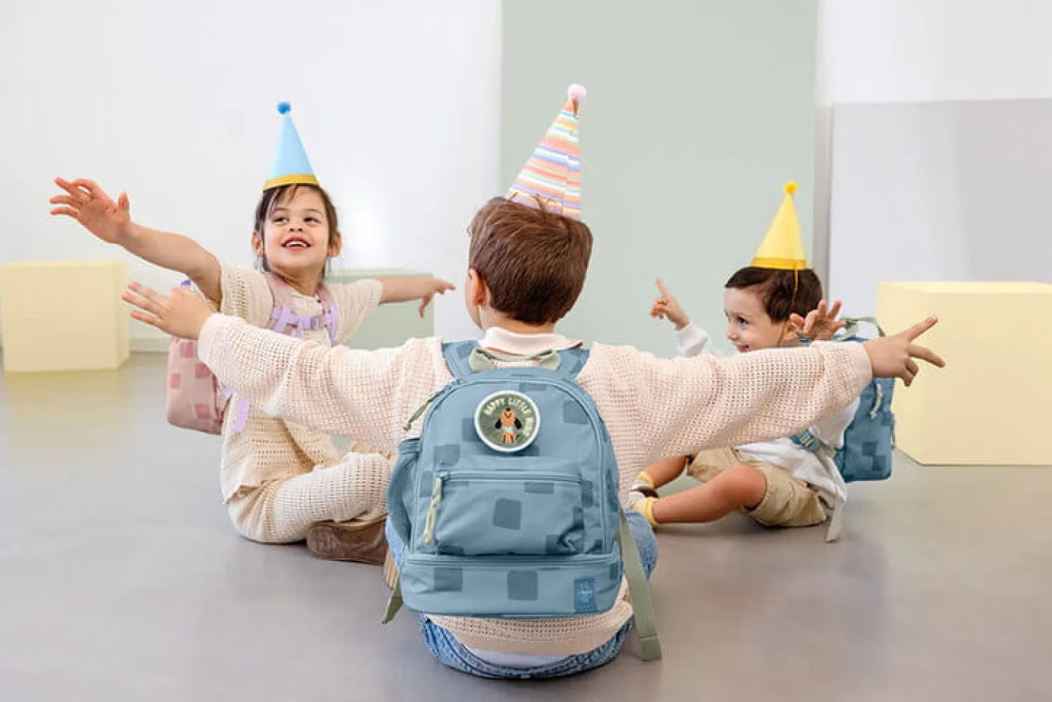 Plecaki I Torebki Dziecięce|Plecaki I Torebki Dziecięce | Lassig Plecak mini Pattern Party Blue