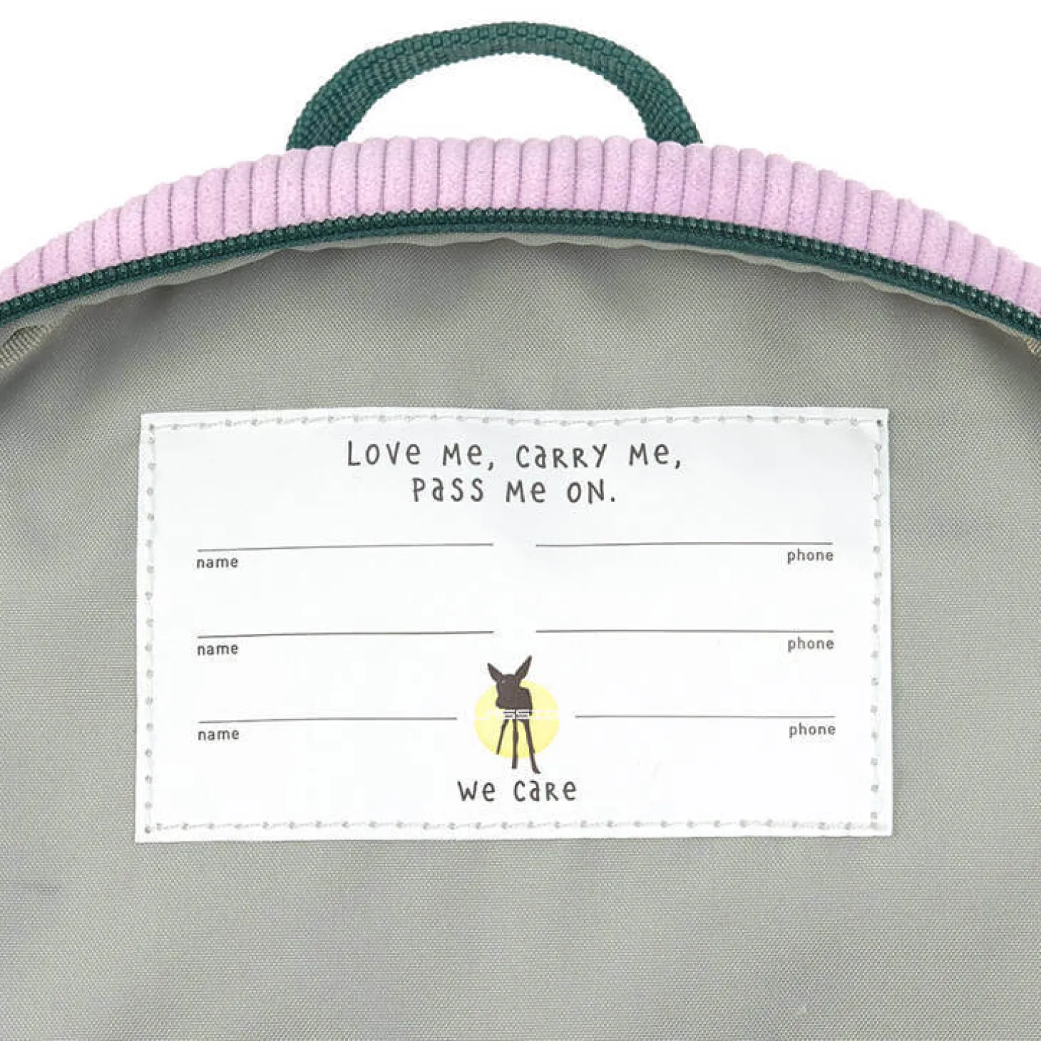 Plecak mini sztruks, Little Gang - Rainbow lilac