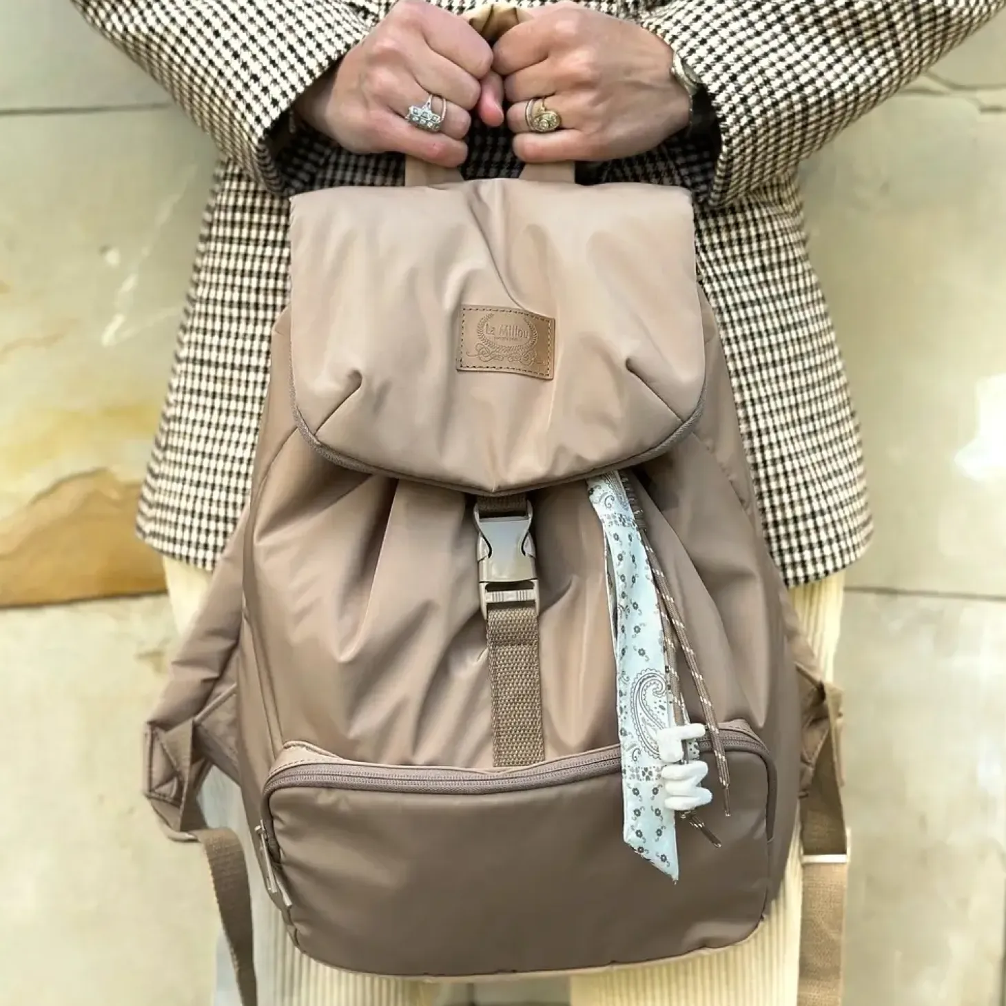 Plecak Puffer BEIGE