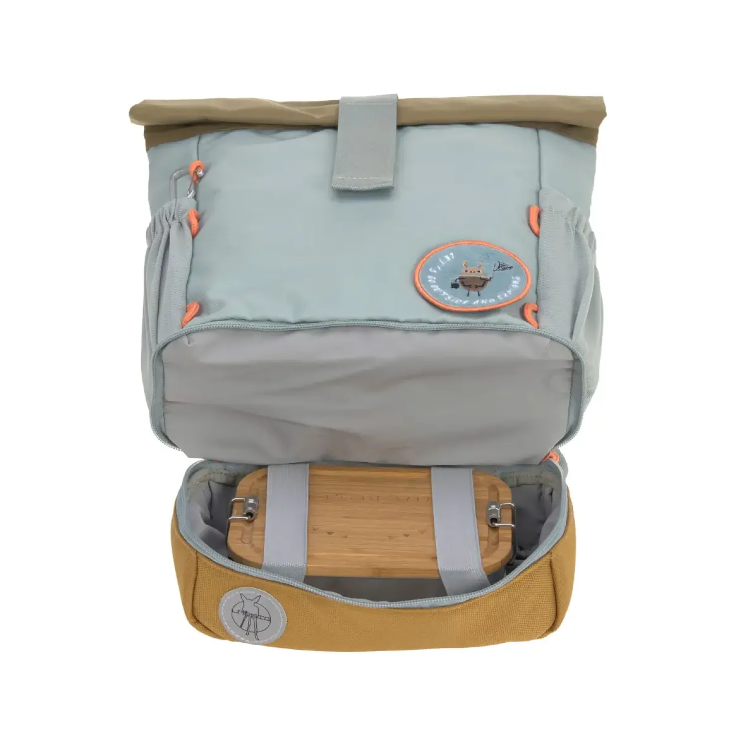 Plecaki I Torebki Dziecięce|Plecaki I Torebki Dziecięce | Lassig Plecak zwijany Mini Rolltop Nature, light blue