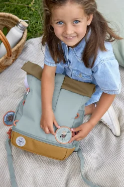 Plecaki I Torebki Dziecięce|Plecaki I Torebki Dziecięce | Lassig Plecak zwijany Mini Rolltop Nature, light blue
