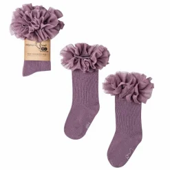 Małe Stópki | Mama's Feet Podkolanówki Tutu -Brudny wrzos,