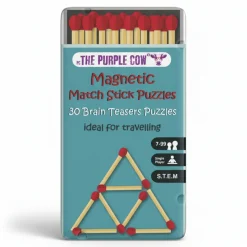 Idealne W Podróży|8 Lat+ | The Purple Cow Podróżna gra magnetyczna - Gra w zapałki