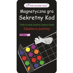 Idealne W Podróży|6 Lat+ | The Purple Cow Podróżna gra magnetyczna - Sekretny Kod