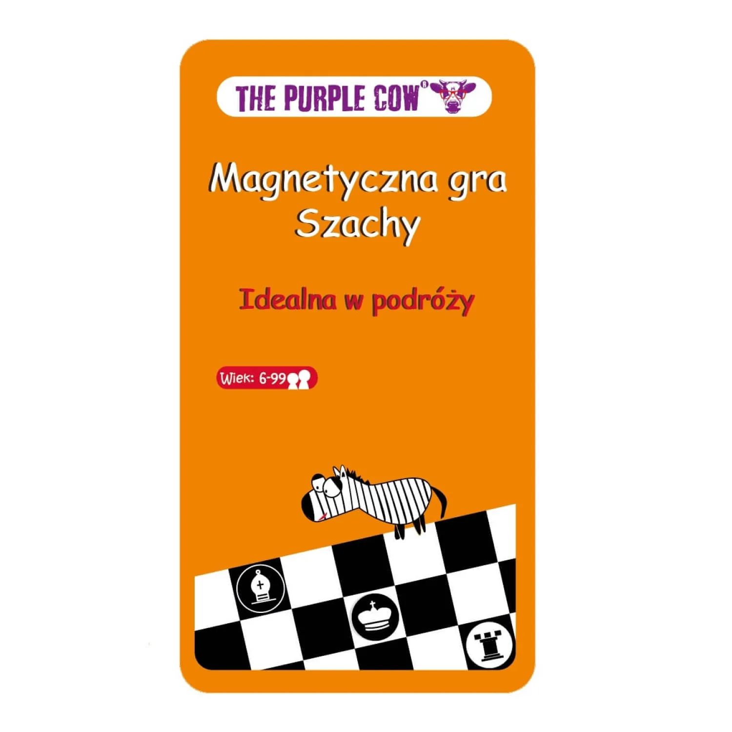 Idealne W Podróży|6 Lat+ | The Purple Cow Podróżna gra magnetyczna - Szachy