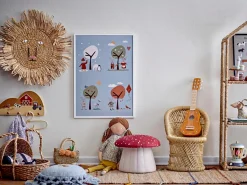 Dekoracje Dziecięce|Poduszki Ozdobne | Bloomingville Mini Poduszka dekoracyjna Elinna - Blue