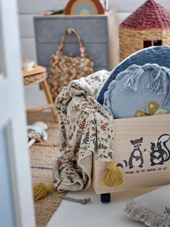 Dekoracje Dziecięce|Poduszki Ozdobne | Bloomingville Mini Poduszka dekoracyjna Elinna - Blue