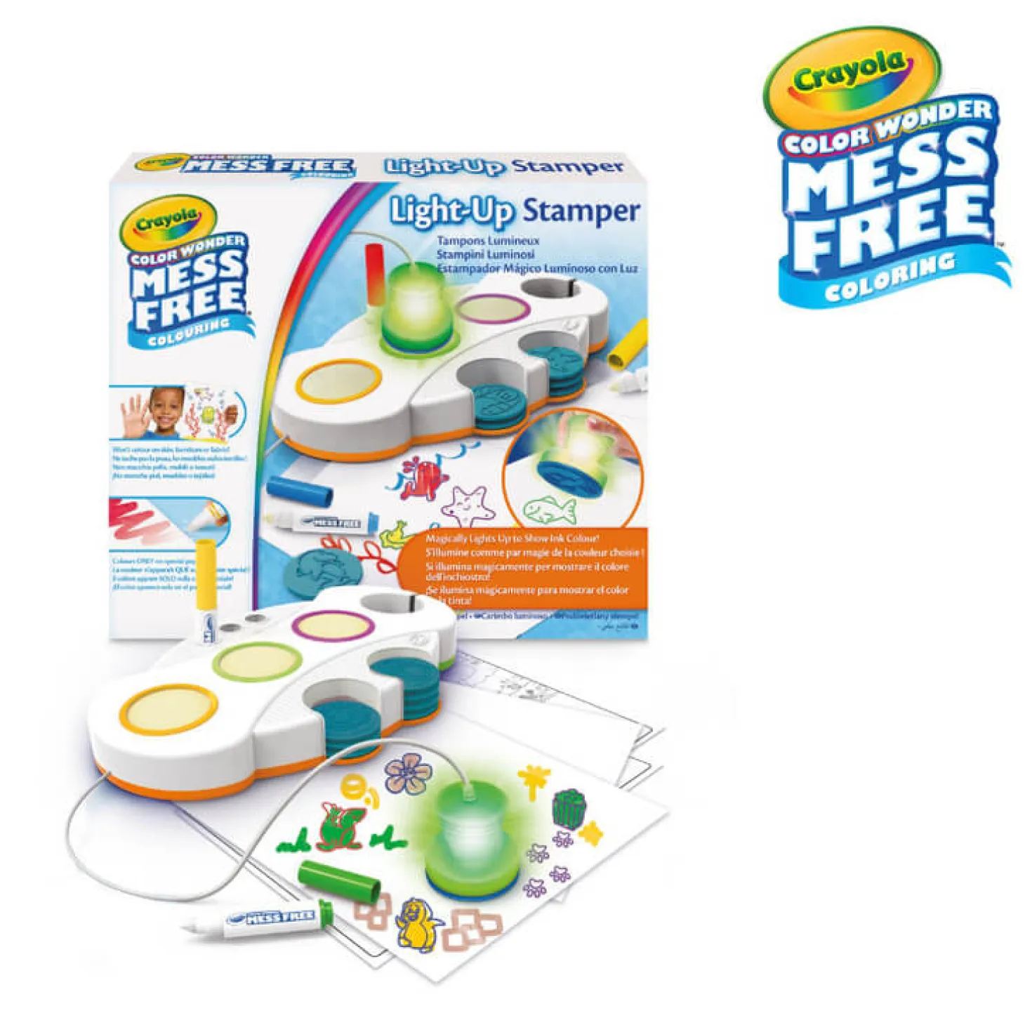 Podświetlane stemple dla dzieci niebrudzące Color Wonder Mess Free 3+