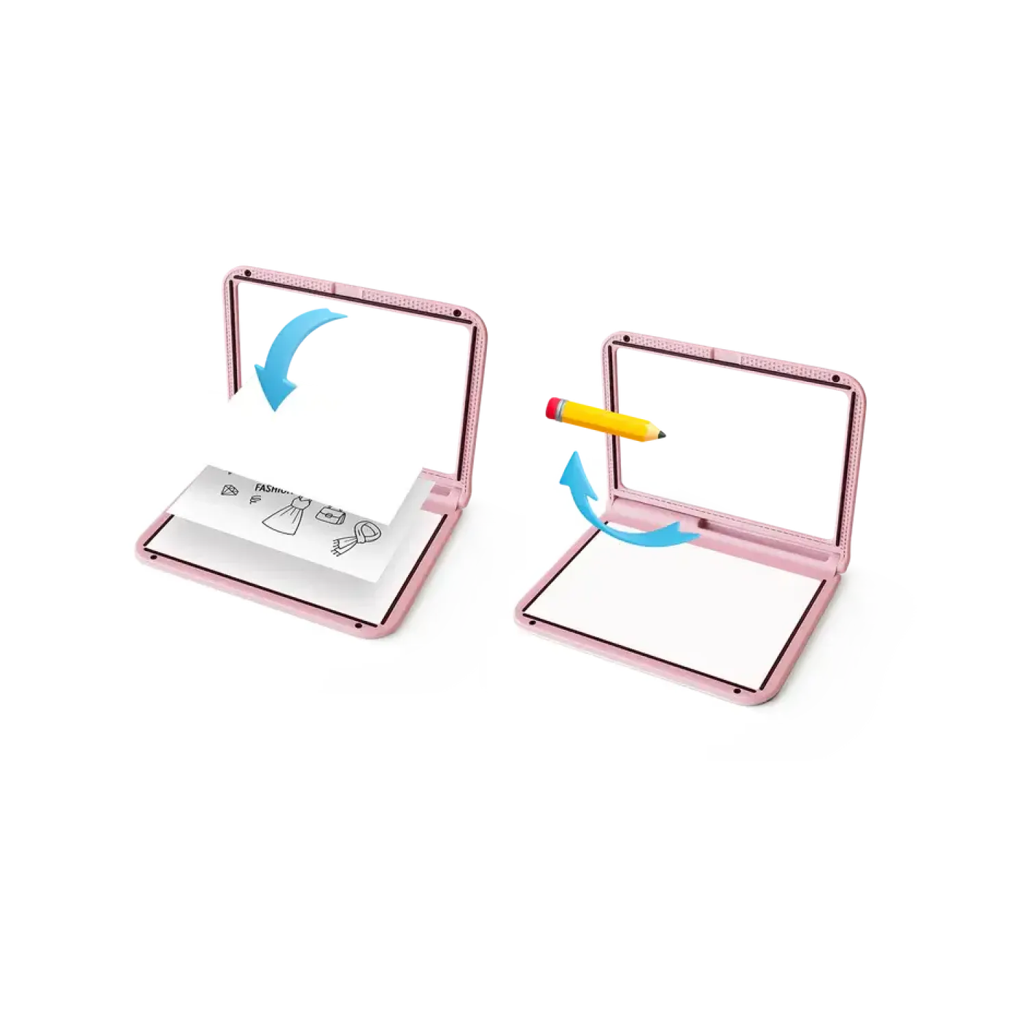Idealne W Podróży|6 Lat+ | Kidywolf Podświetlany tablet do nauki pisania i rysowania KIDYDRAW-PRO - różowy