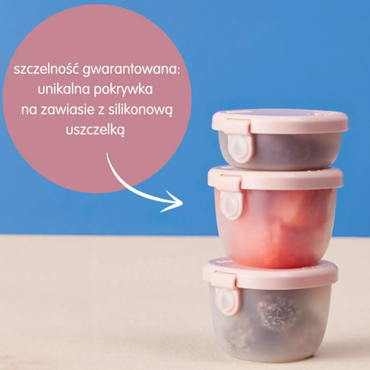 Pojemniki na przekąski 3 szt., Berry