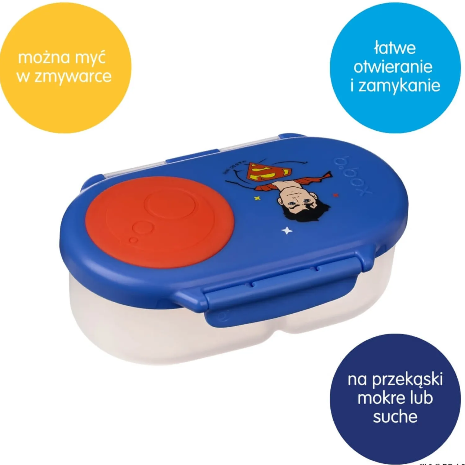 Lunchboxy|Przechowywanie Jedzenia | b.box Pojemnik na przekąski - Superman