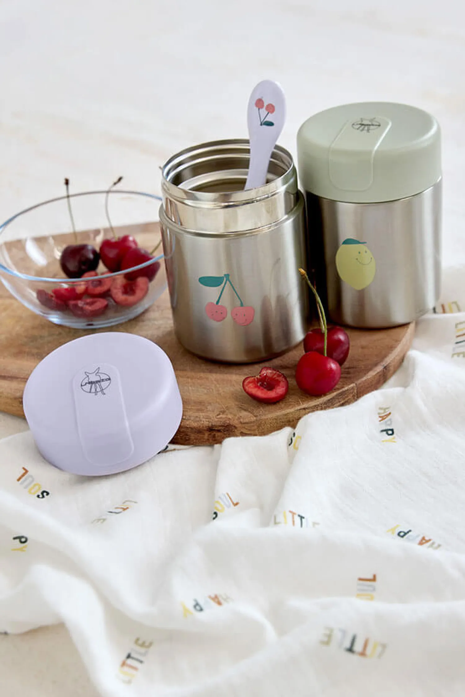 Lunchboxy|Przechowywanie Jedzenia | Lassig Pojemnik - termos obiadowy 315 ml Happy Fruits Lemon