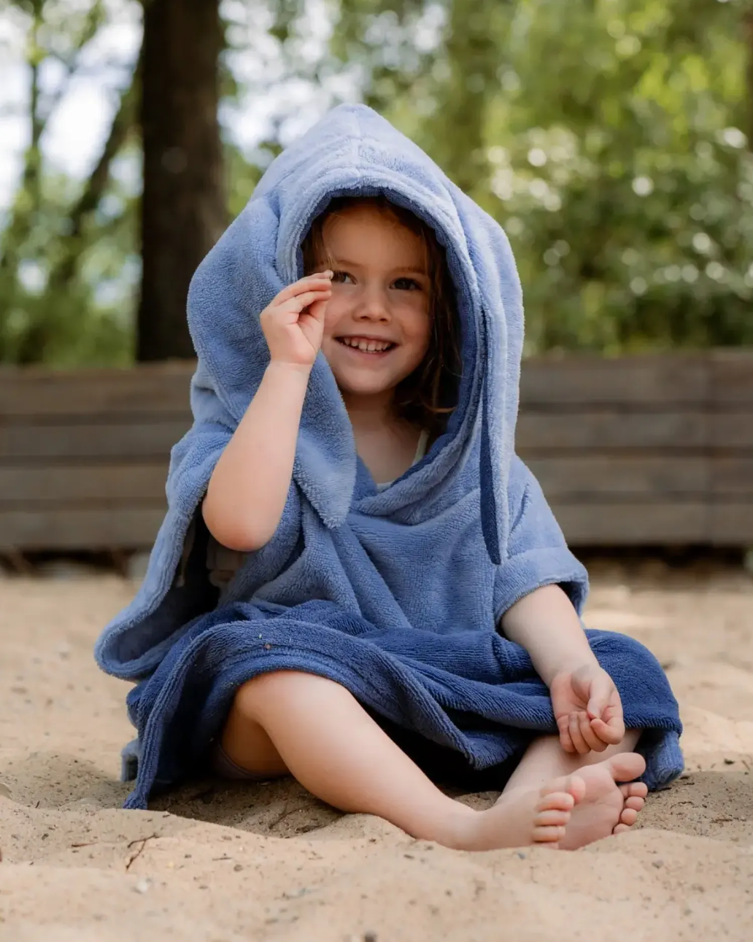 Ręczniki I Myjki | Patulove Ponczo kąpielowe Surf BUNNY - blue