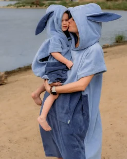 Ręczniki I Myjki | Patulove Ponczo kąpielowe Surf BUNNY - blue