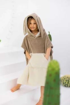 Ręczniki I Myjki | Patulove Ponczo kąpielowe Surf BUNNY - latte