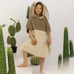 Ręczniki I Myjki | Patulove Ponczo kąpielowe Surf BUNNY - latte