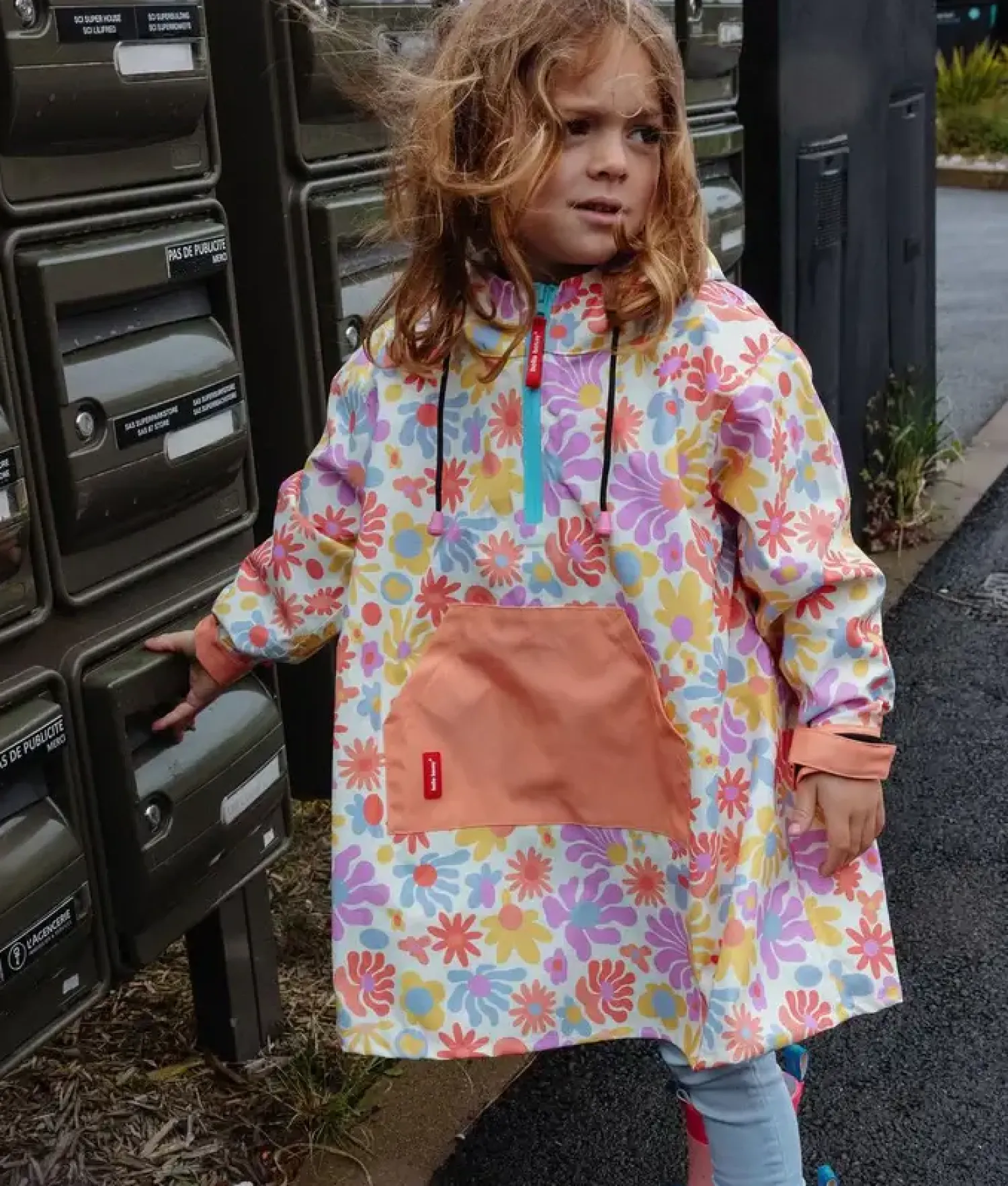 Uwaga Na Kałuże | Hello Hossy Ponczo przeciwdeszczowe Retro Flowers