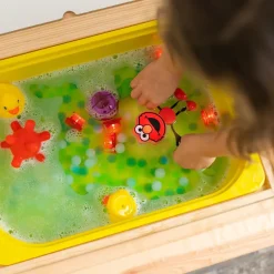 Zabawki Do Kąpieli|Do Kąpieli | Glo Pals Postać do kąpieli Elmo - zestaw z dwiema kostkami sensorycznymi świecącymi w wodzie