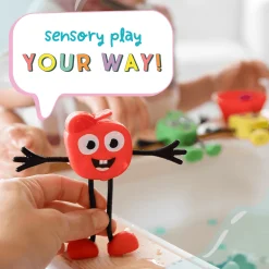 Zabawki Do Kąpieli|8 Lat+ | Glo Pals Postać do kąpieli Sammy - zestaw z dwiema kostkami sensorycznymi świecącymi w wodzie