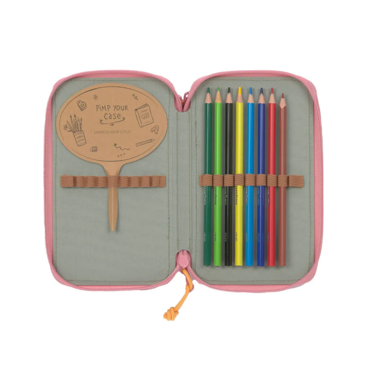 Piórniki|Plecaki I Torebki Dziecięce | Lassig Potrójny piórnik – etui z wyposażeniem Unique, pink
