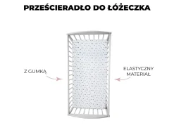Prześcieradło do łóżeczka We Care Eukaliptus
