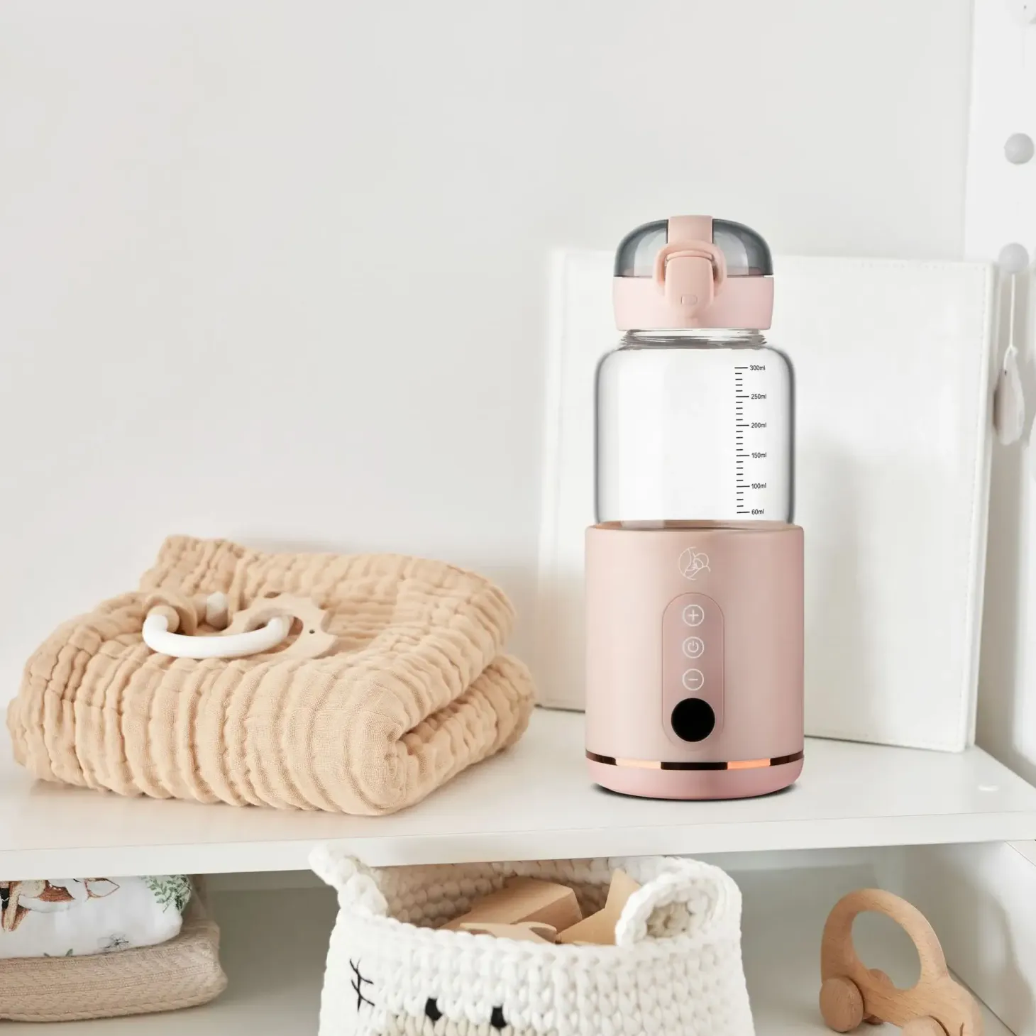Przenośny podgrzewacz MyBabyBottle do butelek, wody i mleka - Pink