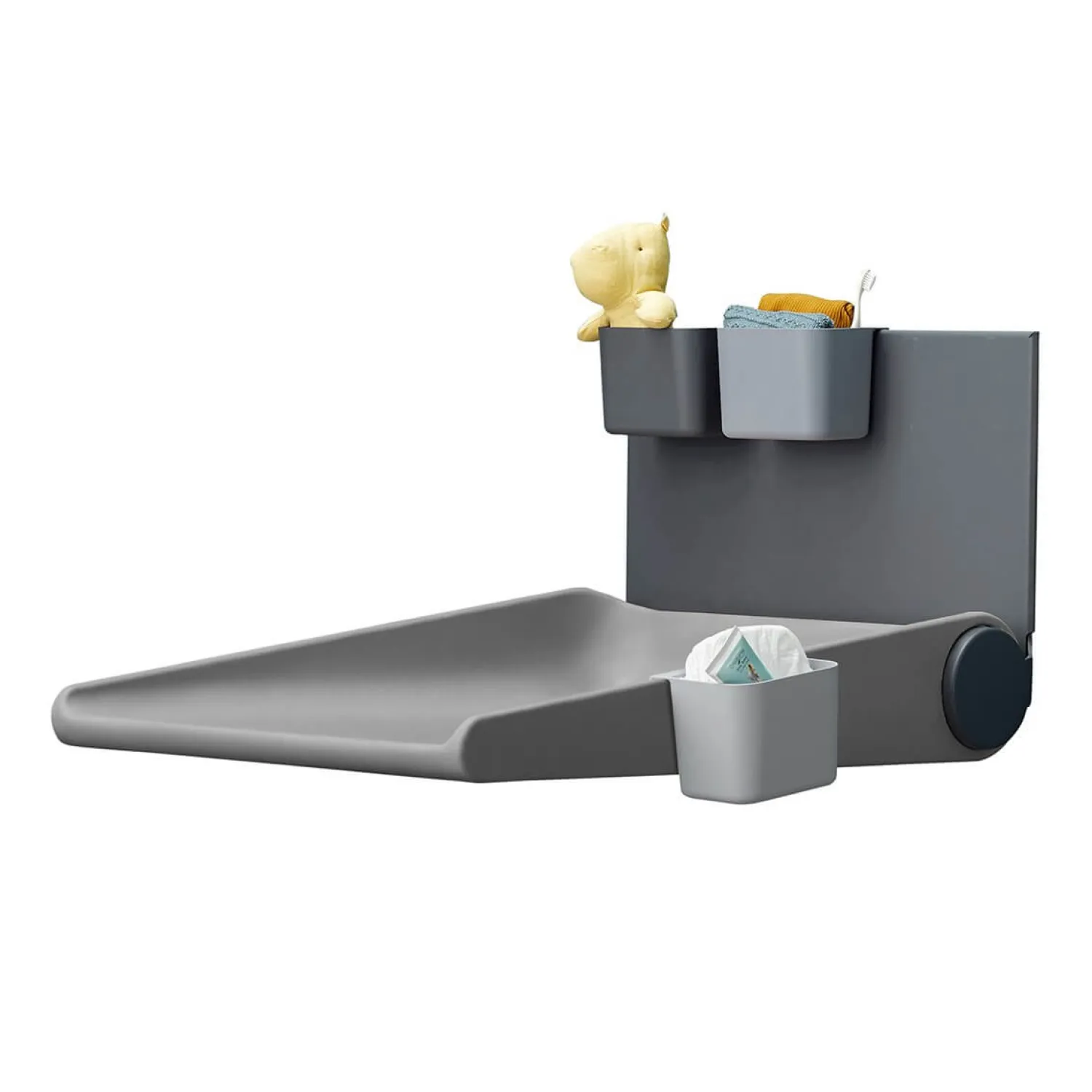 Przewijaki|Przewijaki | Leander Przewijak montowany na ścianie WALLY™, Dusty Grey