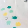 Zabawki Do Kąpieli|Akcesoria Łazienkowe | QUUT Przyssawki antypoślizgowe do wanny meduzy Grippi Jellyfish - Minty yellow