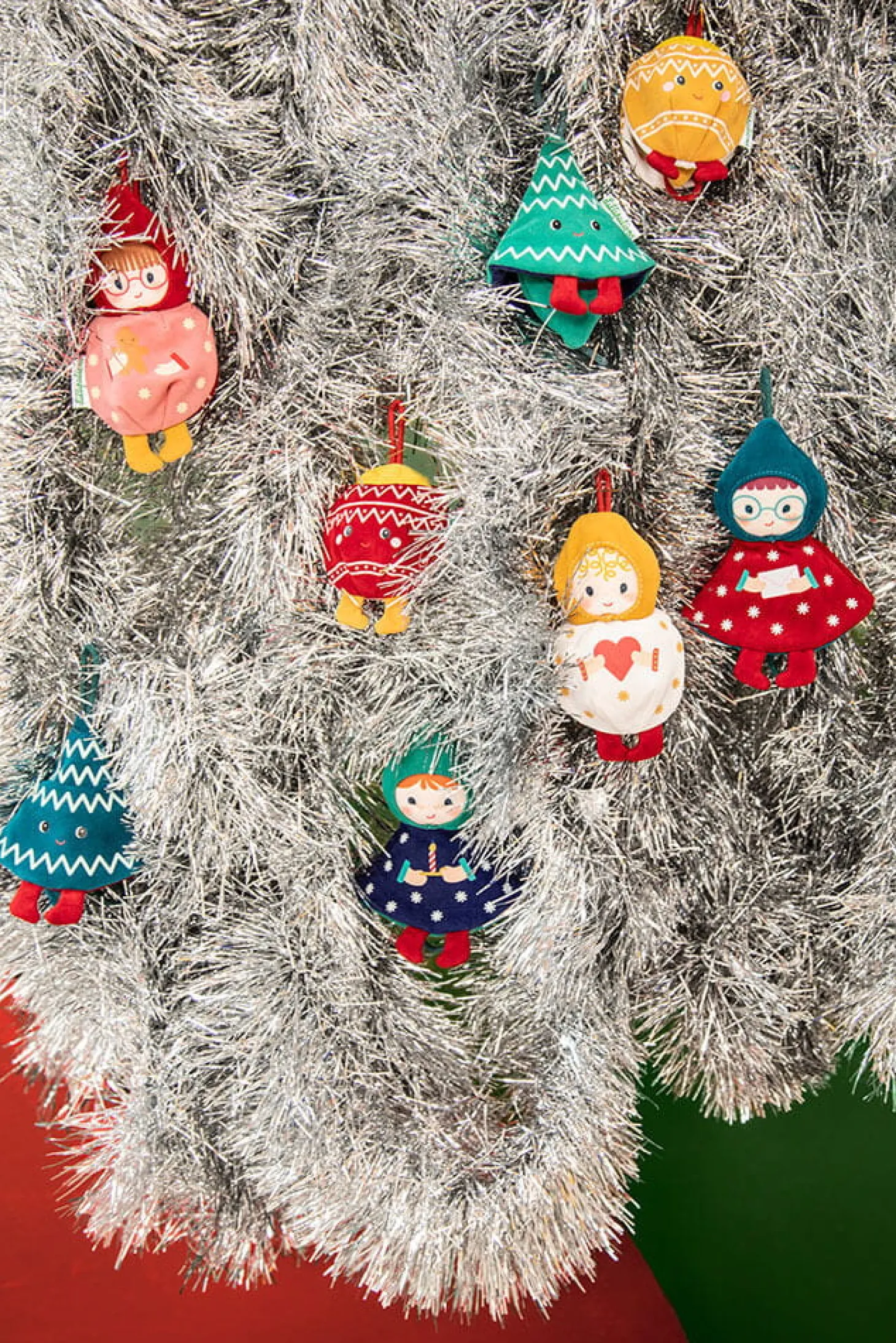 Przytulanka bombka dwustronna elf - bombka różowa