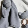 Kocyki Doudou|Kocyki Doudou | Effiki Przytulanka Doudou z bawełny organicznej - Szarość