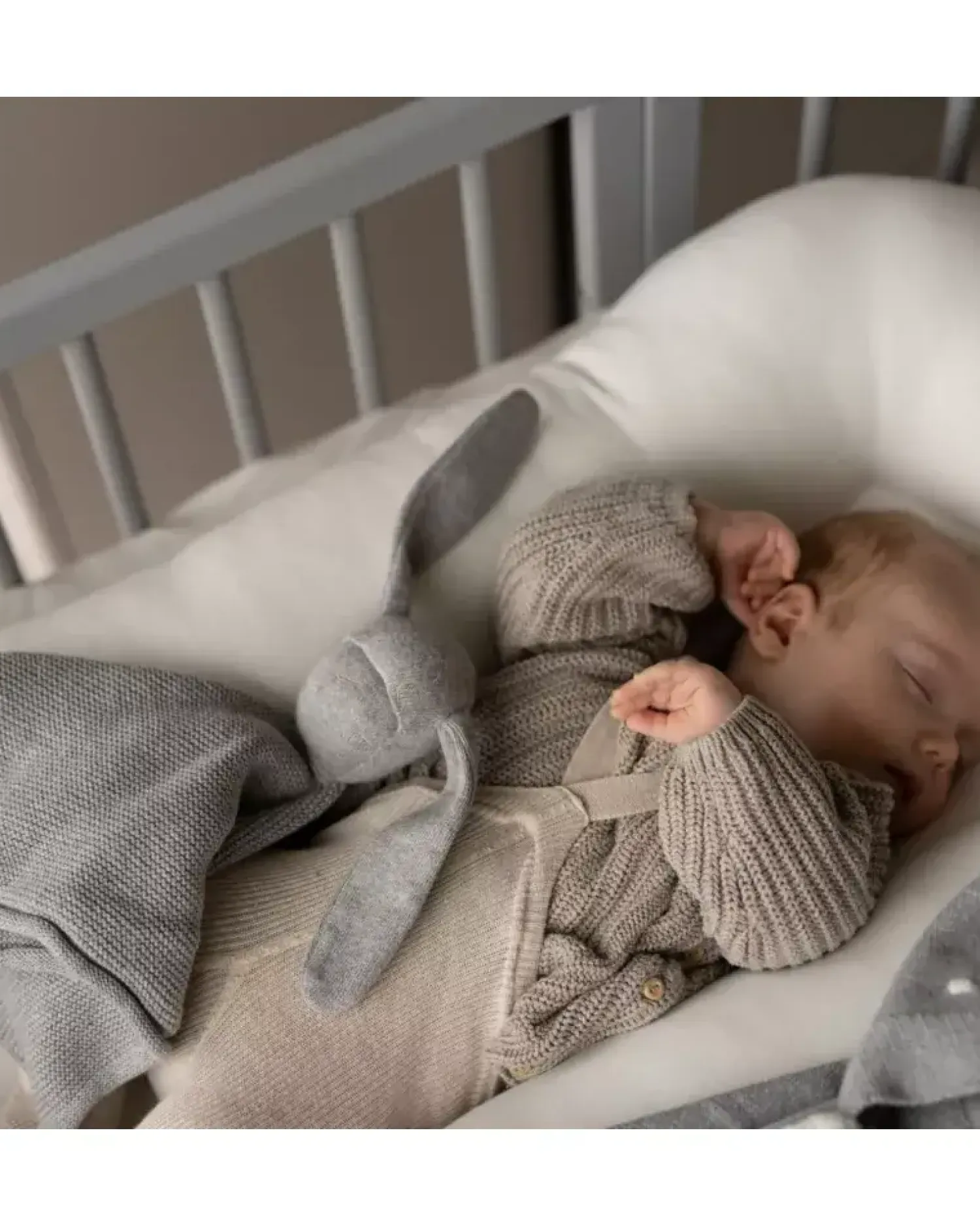 Kocyki Doudou|Kocyki Doudou | Effiki Przytulanka Doudou z bawełny organicznej - Szarość
