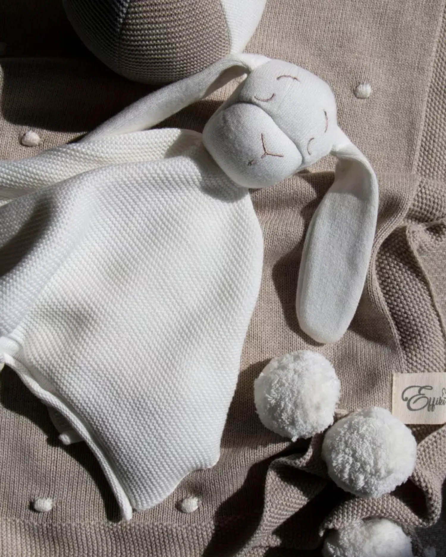 Kocyki Doudou|Kocyki Doudou | Effiki Przytulanka Doudou z bawełny organicznej - Ecru