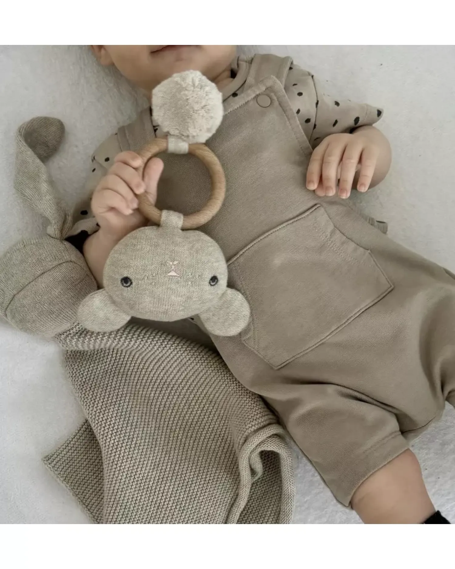 Kocyki Doudou|Kocyki Doudou | Effiki Przytulanka Doudou z bawełny organicznej - Beż