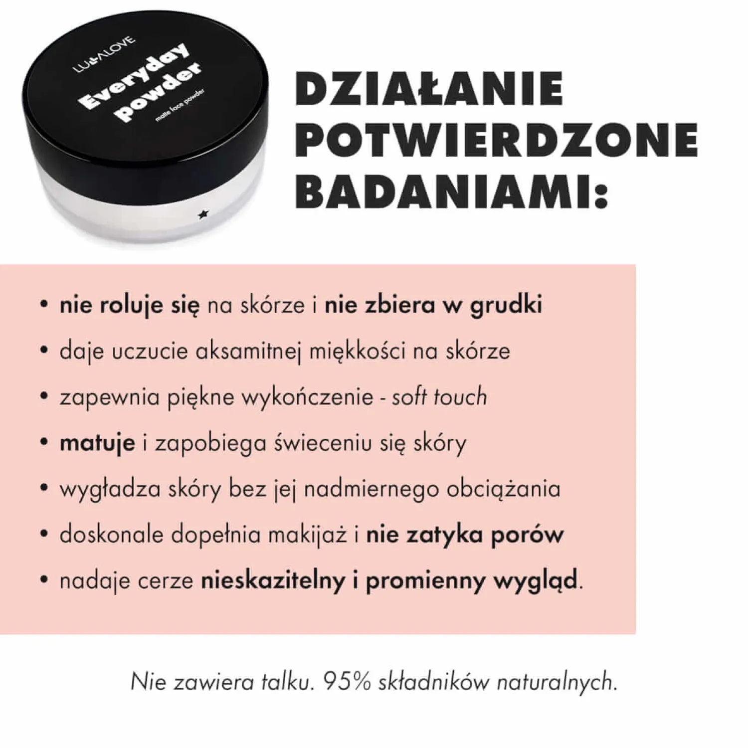 Naturalne Kosmetyki Dla Mam | Lullalove Puder Everyday powder - neutralny