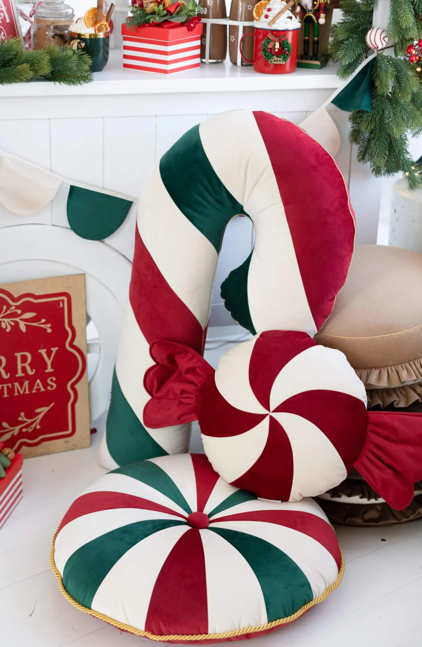 Pufa dla dzieci Christmas Candy