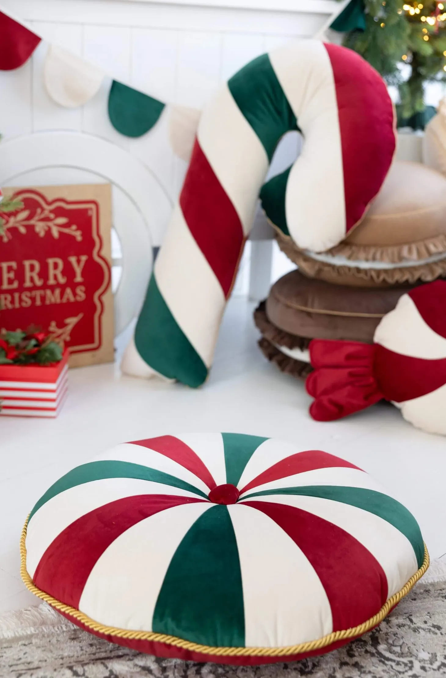 Pufa dla dzieci Christmas Candy
