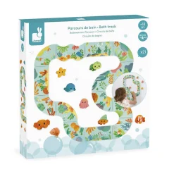 Zabawki Do Kąpieli|Do Kąpieli | Janod Puzzle do kąpieli Tor ze zwierzątkami 18m+