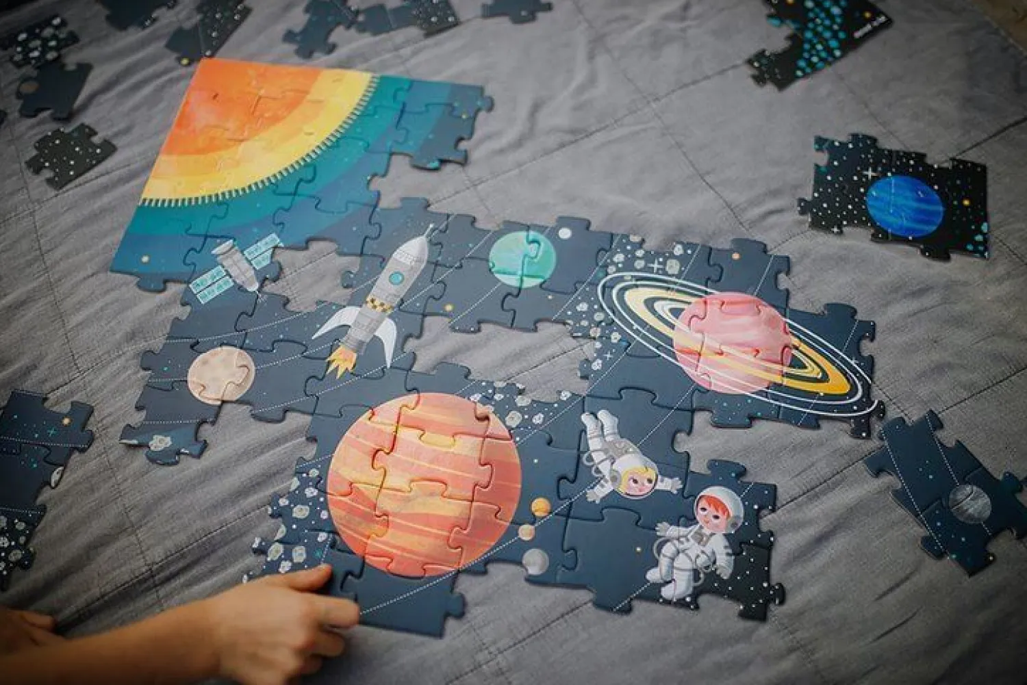Puzzle | Janod Puzzle edukacyjne Układ słoneczny 100 elementów 5+