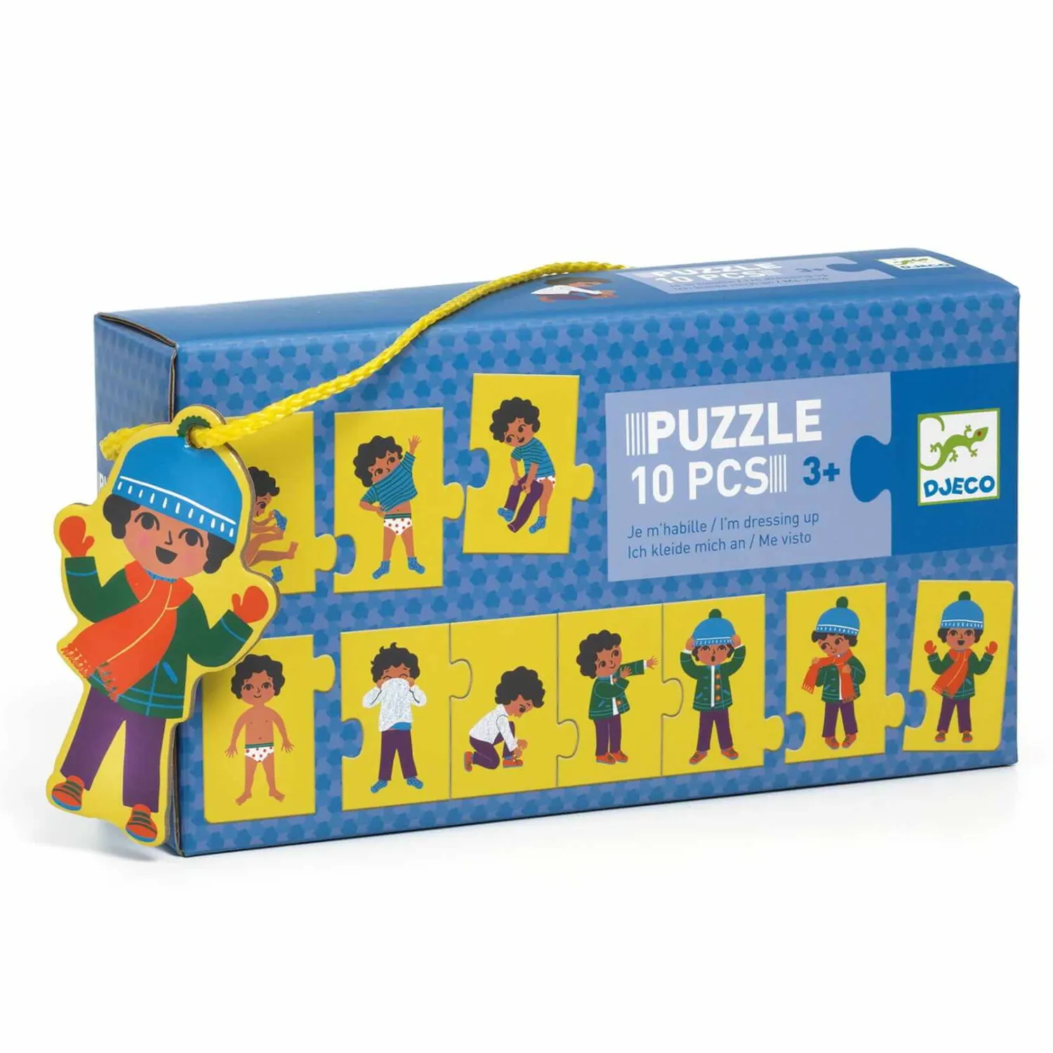 Montessori|Edukacyjne | Djeco Puzzle 10 elementowe UBIERAM SIĘ -nowa wersja