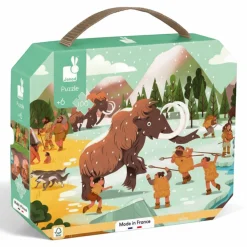 Puzzle panoramiczne w walizce Prehistoria 100 elementów